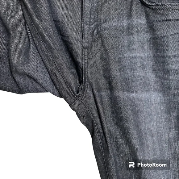 Current Elliot The Stiletto Gray Wash Raw Hem Jeans - Picture 6 of 16